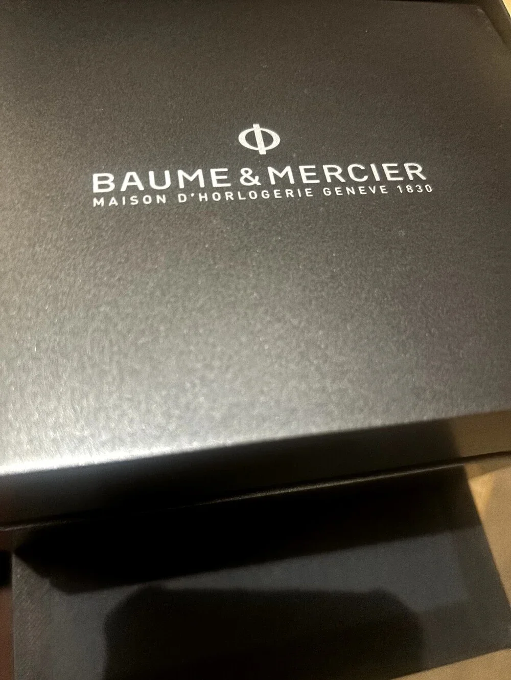 NWT BAUME & MERCIER BROWN LEATHER WATCH